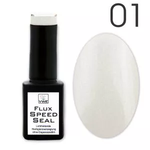 UV/LED Gel Flux Speed Seal - 001 clear glimmer, 12ml