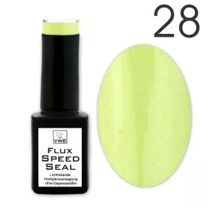 UV/LED Gel Flux Speed Seal - 028 shimmer lime, 12ml