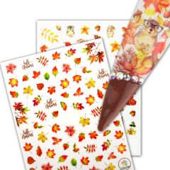 Herbst / Halloween Stick On Nail Slides