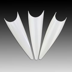 Stiletto Nail Tips - milky white
