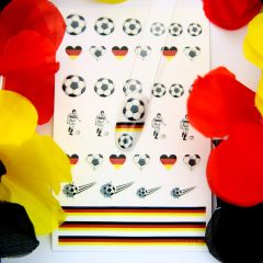 Nail Art Football Stickers - Football for Fingernails