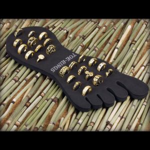 24 Karat Gold Plated Toe Rings