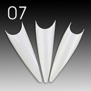 Stiletto Tips - milchig weiß - 07