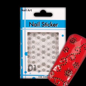 Nail Art Black Line Sticker