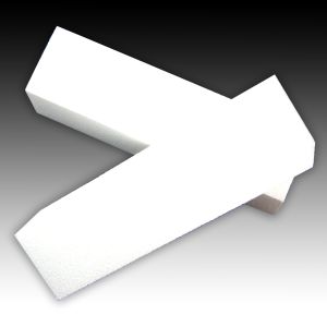 Schleifblock - weiß - 10er Pack