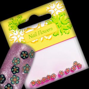 Nail Art Fimo Candy Flowers