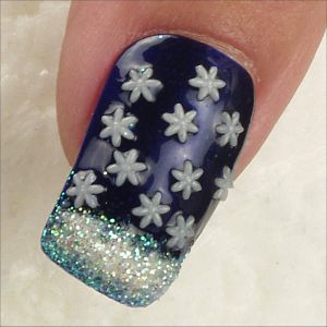 Nail Art Strasssteinchen aus Acryl Schneeflocken