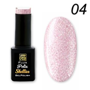 UV/LED Gel Polish Flux Polix Shellies -  04 pearly rosé, 12ml
