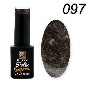 UV/LED Gel Polish Flux Polix Supreme - 097 dorian gray, 12ml