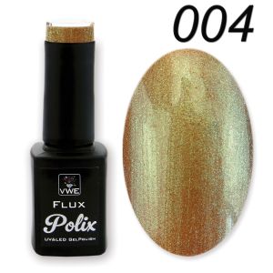 UV/LED Gel Polish - Flux Polix Flip Flop Colours, 12ml - 004 Gold/Red/Bronze/Anthracite/Green