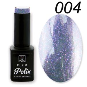 UV/LED Gel Polish - Flux Polix Effects  - 004 space particle purple (lila), 12ml