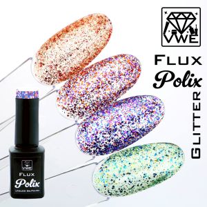 UV/LED Gel Polish - Flux UV Polix Glitter