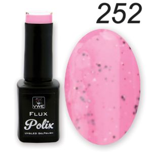 UV/LED Gel Polish Flux UV Polix - 252 speckle pink, 12ml