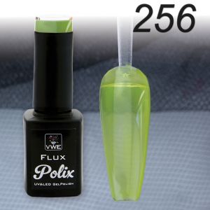 UV/LED Gel Polish Flux UV Polix - 256 glass gelb, 12ml
