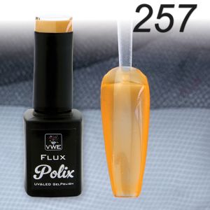 UV/LED Gel Polish Flux UV Polix - 257 glass orange, 12ml