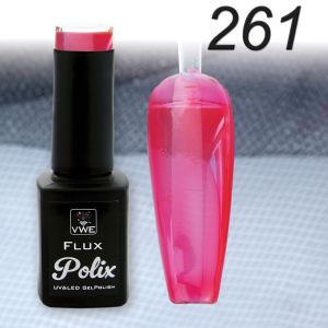 UV/LED Gel Polish Flux UV Polix - 261 glass rot, 12ml
