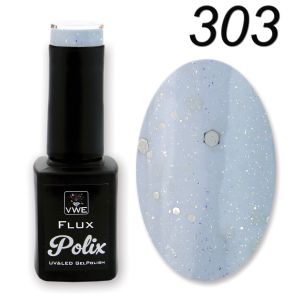UV/LED Gel Polish Flux UV Polix - 303 snowfilled sky, 12ml