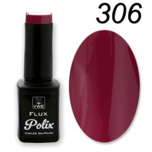 UV/LED Gel Polish Flux UV Polix - 306 rich bordeaux, 12ml
