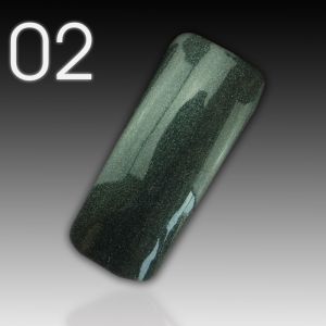 UV/LED Gel Polish - Flux Polix Magnetics  - 002 dark grünlich silber, 10ml