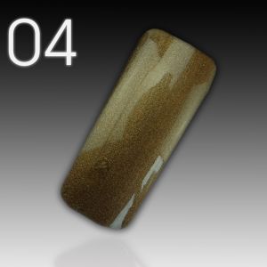 UV/LED Gel Polish - Flux Polix Magnetics  - 004 dark gold, 10ml