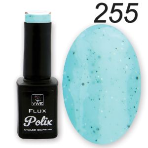 UV/LED Gel Polish Flux UV Polix - 255 speckle mint, 12ml