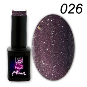 UV/LED Gel Polish Flux UV Polix Flash - 026 flash plum, 12ml