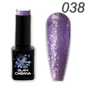 UV/LED Gel Polish Flux UV Polix Glam Cabana - 38 lush lavender, 12ml
