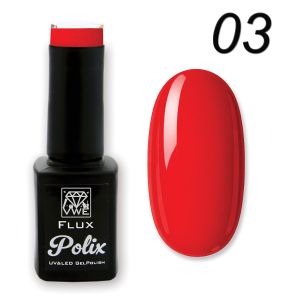 UV/LED Gel Polish Flux UV Polix - 03 003 classic red, 12ml