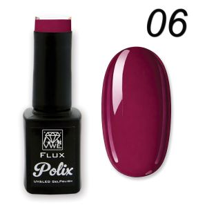UV/LED Gel Polish Flux UV Polix - 06 burgundy, 12ml