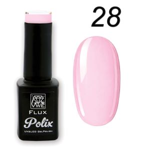 UV/LED Gel Polish Flux UV Polix - 28 strawberry cream, 12ml