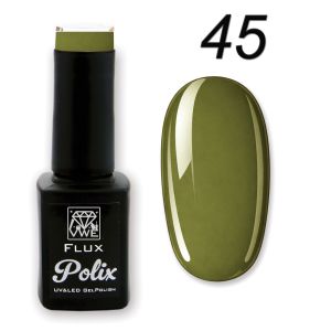 UV/LED Gel Polish Flux UV Polix - 45 olive, 12ml