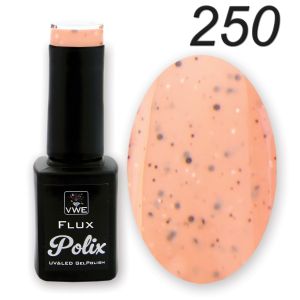 UV/LED Gel Polish Flux UV Polix - 250 speckle peach, 12ml