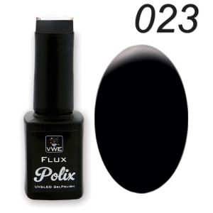 UV/LED Gel Polish Flux UV Polix, 12ml - 023 perfect black