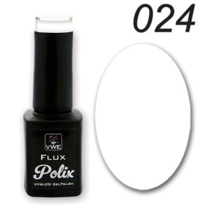 UV/LED Gel Polish Flux UV Polix, 12ml - 024 perfect white