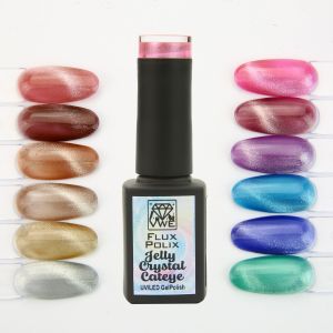 UV/LED Gel Polish Flux Polix Jelly Crystal Cateye
