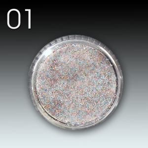 Flux Glitter Acryl Powder, 3g - 01 Multi Colour