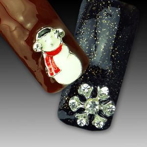 Nail Art Nail Inlays für Winter & Weihnachten