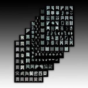 Large Nail Art Stamping Design Templates
