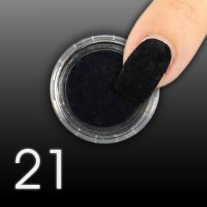 Nail Art Velvet Crush Nails - 21 Black