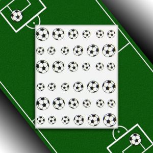 Nail Art Fußball für Fingernägel