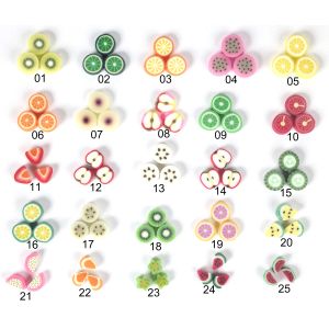 Nail Art Fimo Freche Früchtchen für Nägel