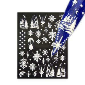 Rubber Relief Sticker Winter Time
