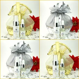 SKINTRIX Winter Dream Geschenkset mit Meshtäschchen in silber oder gold