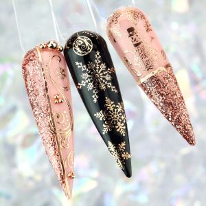 XMAS Stick On Nail Slides
