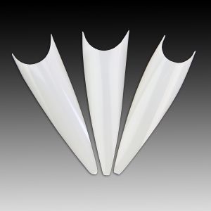 Stiletto Tips - milchig weiß