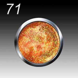 UV/LED Gel Flux Colour & Glam, 5ml - 071 lemon sparkle
