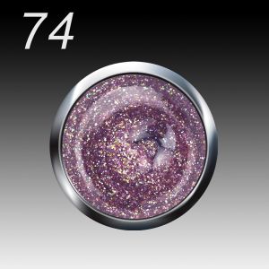 UV/LED Gel Flux Colour & Glam, 5ml - 074 lilac sparkle