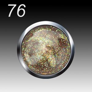 UV/LED Gel Flux Colour & Glam, 5ml - 076 jungle sparkle