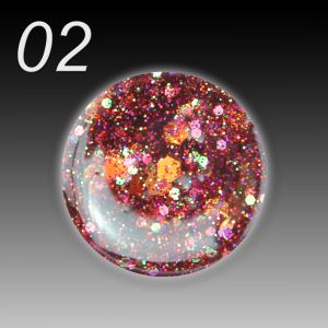 UV Gel Crystal Crush 02 gold crystal crush, 5ml