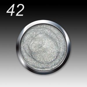 UV/LED Gel Flux Colour & Glam, 5ml - 042 unicorn silver